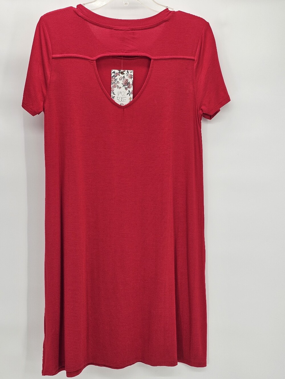 Red dress With Short Sleeves Medium NEW